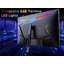 Moniteur de jeu QHD avec lumières arc-en-ciel