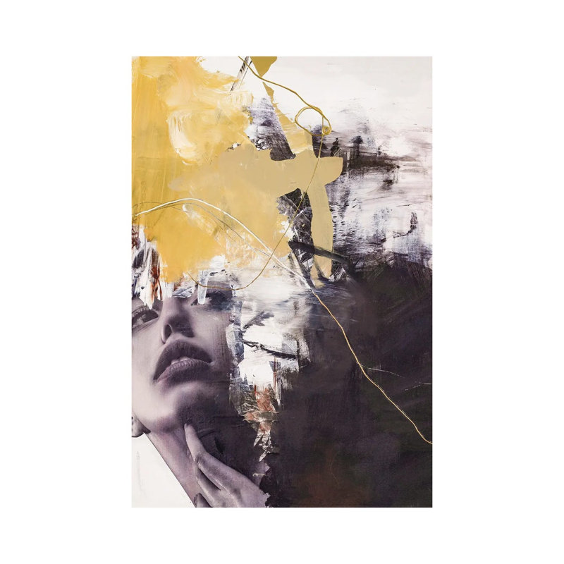 Yellow Era II by Design Fabrikken - Wrapped Canvas Painting, 20.32 cm H x 30.48 cm W