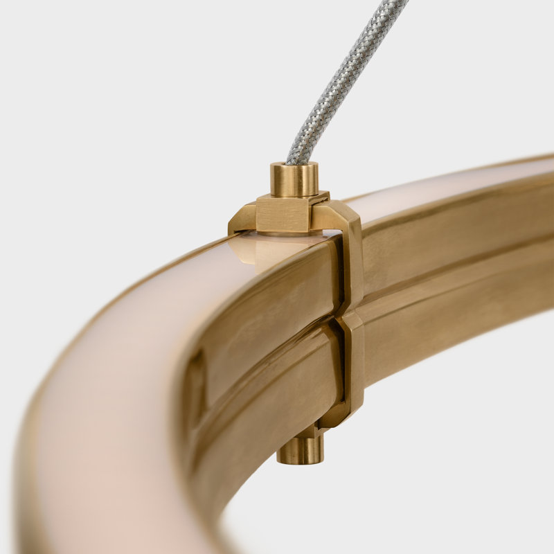 Paxton 10 - Light LED Chandelier, Natural Brass