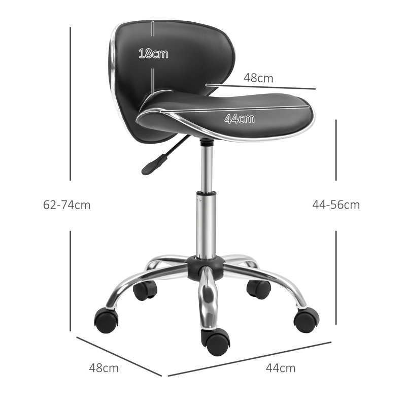 Chappa Backed Adjustable Height Ergonomic Industrial Stool