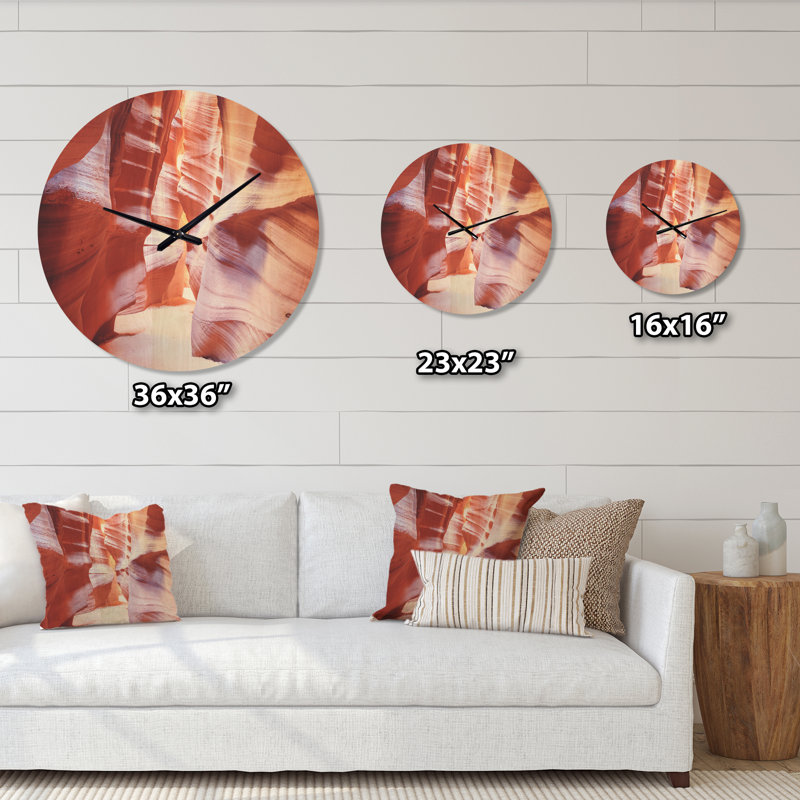 Horloge murale panoramique Antelope Canyon, Grand