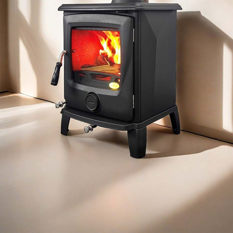 Fireplace Real fire heating modern wood-burning