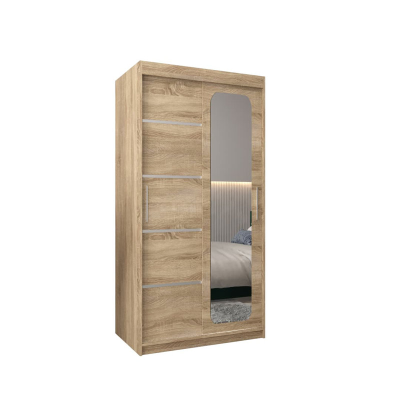 Manufactured Wood Wardrobe, Natural
