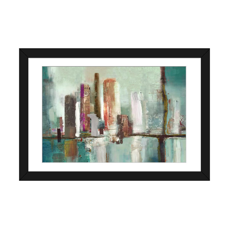 « illumination i », impression sur toile, H 16 po x l 24 po x P 1 po, Papier d'art encadré noir, Blanc