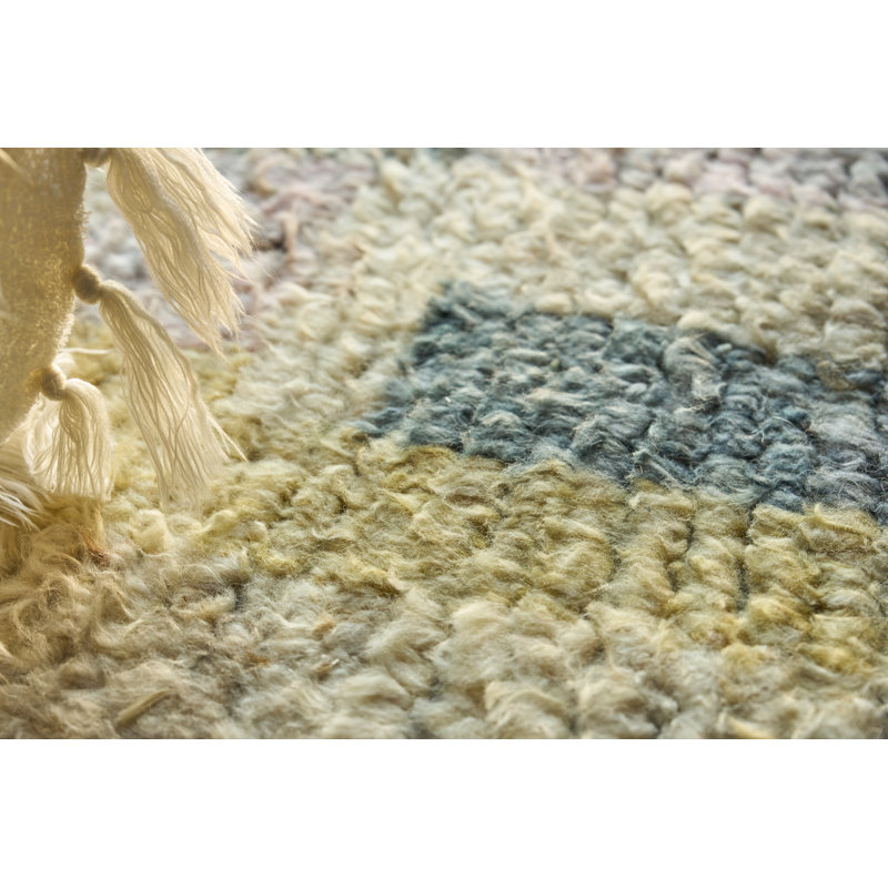 Marrakesh hand-knotted Wool Red/Yellow/Multi Area Rug, 9'X12'