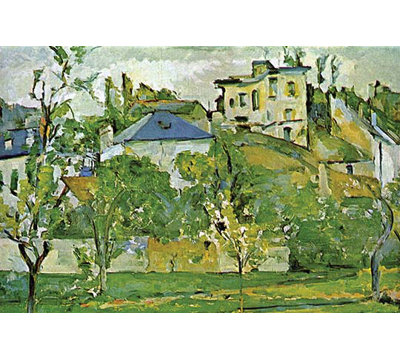 «Fruit Garden in Pontoise» par Paul Cezanne, reproduction d'art
