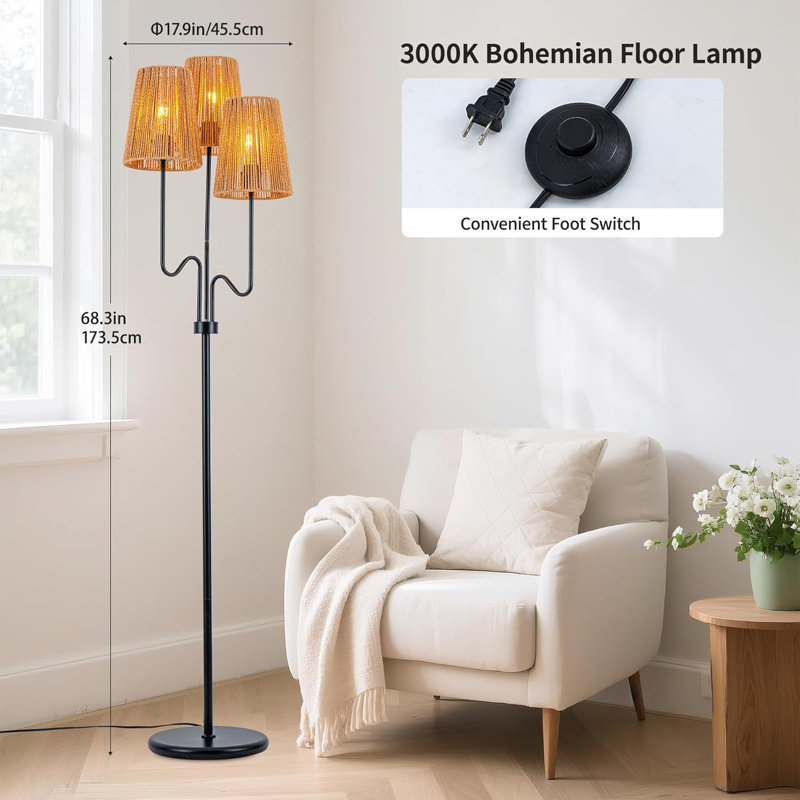 Bohemian Floor Lamp, Matte