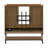 Mobile TV Stand With Mount For 32-50" TV With Projector Screen & Power Outlets - Adjustable Rolling TV Cart, MDF Wood