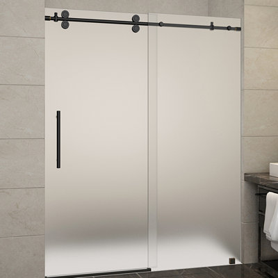 Porte de douche coulissante simple sans cadre H 75 po Langham