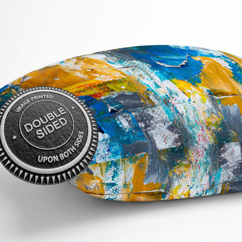 Abstract Square Throw Cushion, 40 x 40 cm