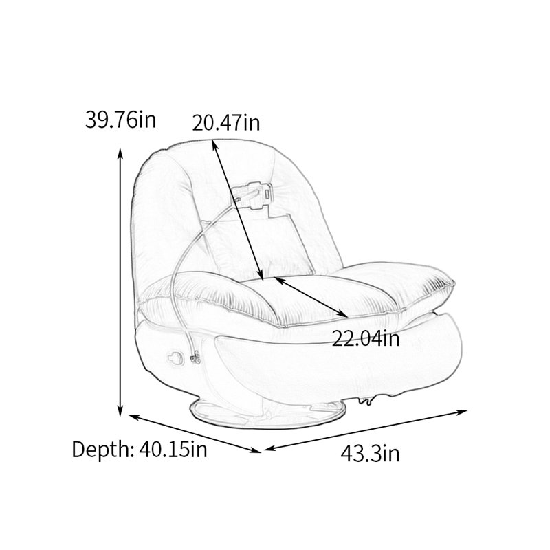Fauteuil inclinable en simili cuir Teralee