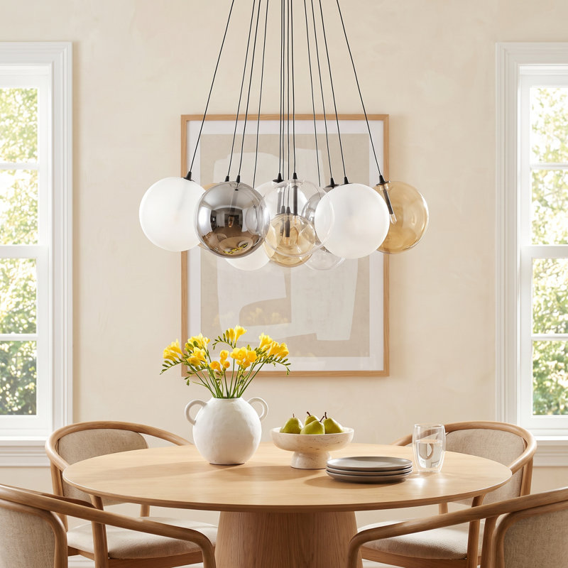 Celica 12 - Light Sphere Pendant, Black