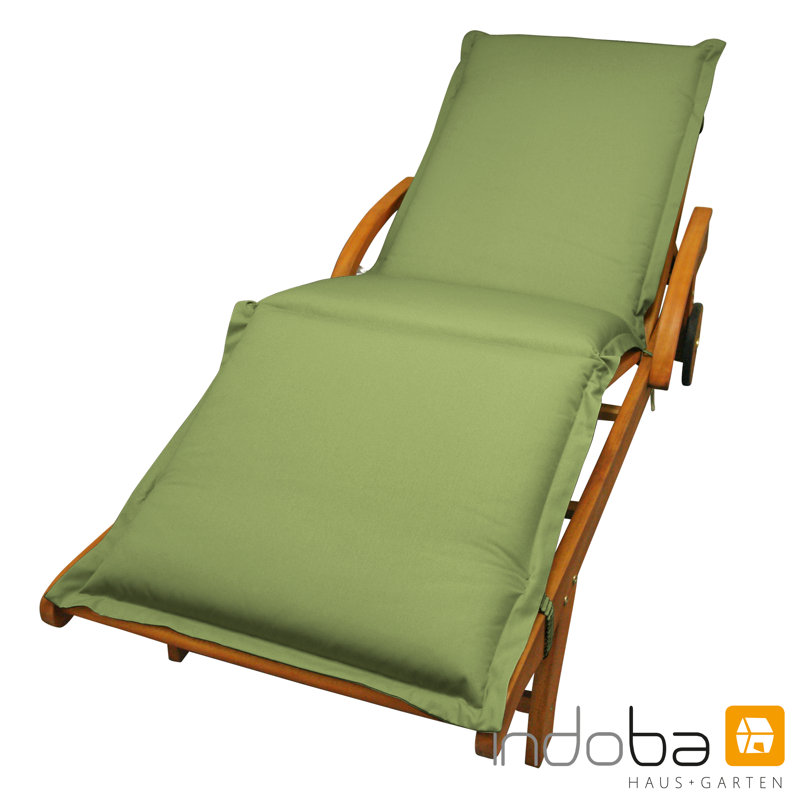 Afrin Lounger Cushion, 9cm H x 62cm W x 195cm D, Green