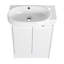 Meuble-lavabo autoportant de 23 po avec lavabo et portes à fermeture douce