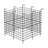12'' H x 17'' W Black Metal Fence Panels Included