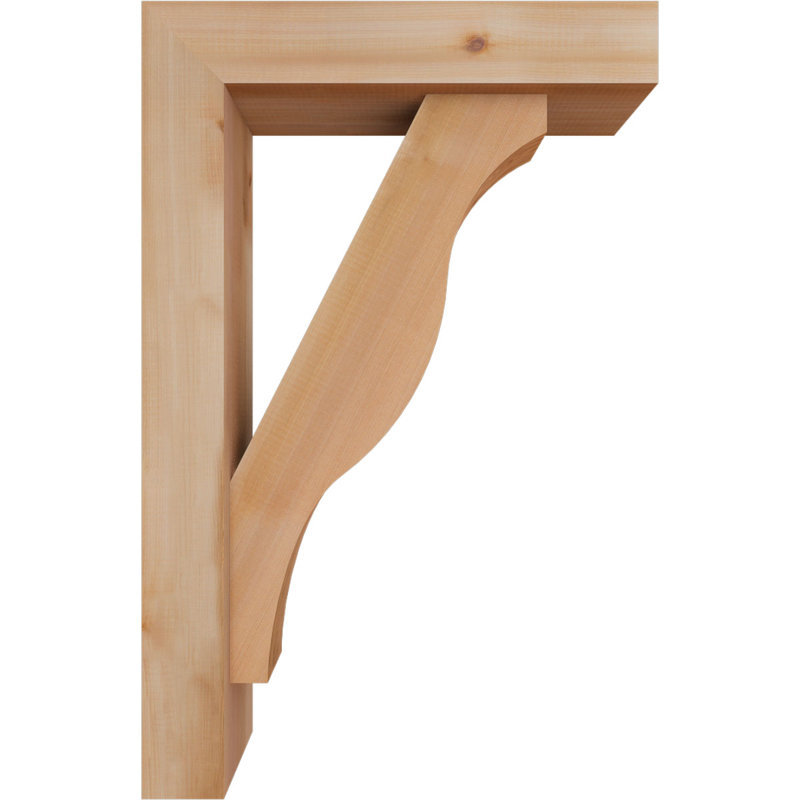 Support Funston Block avec support décalé, 34 x 22, Cèdre rouge occidental de l 5 1/2 po (lisse)