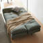 Coussin convertible 78,74 po en polyester gris