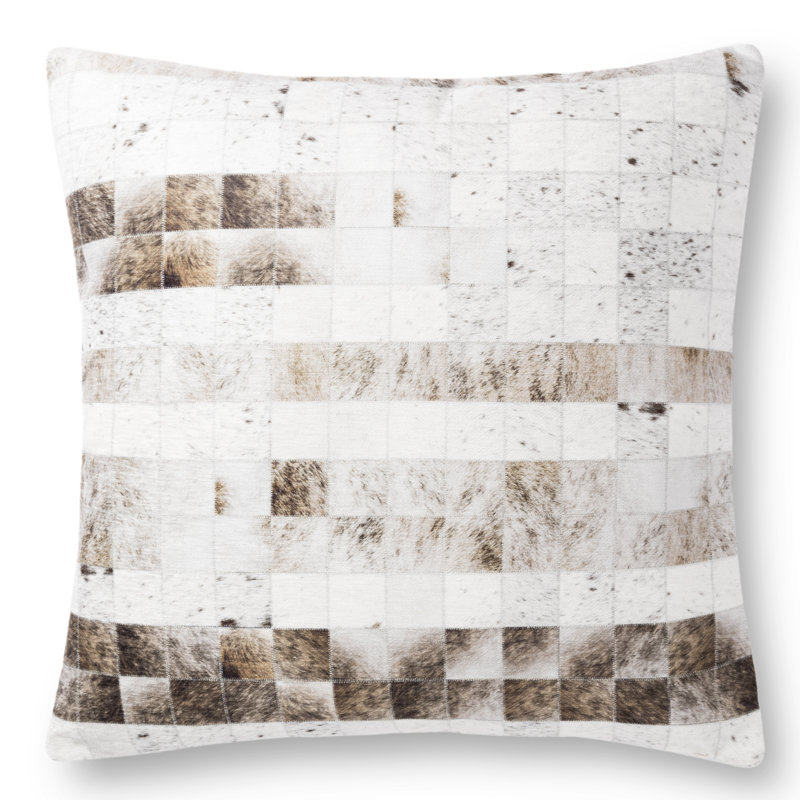 Housse de coussin décoratif en patchwork 22 po Gadbois