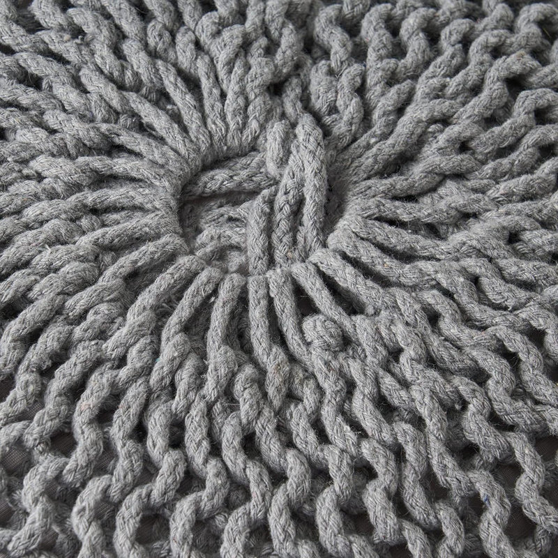 Pouf rond Malibu, Gris