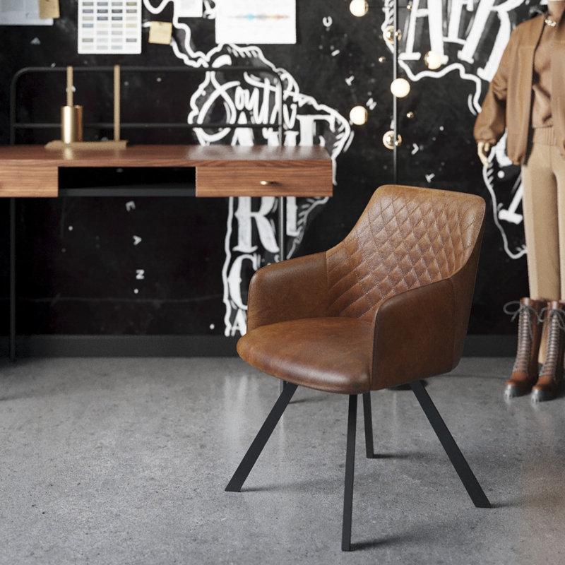 Coco Upholstered Dining Chair, Brown