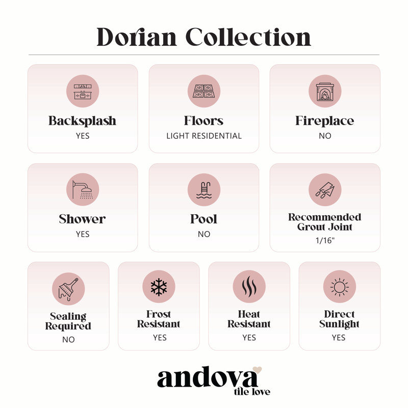 Dorian 1 in. x 4 in. Satin Glass Beveled Mosaic Tile for Wall and Floor, Coquille d'œuf