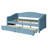 Comfortable Upholstered Daybed with Practical Drawers and Sturdy Construction