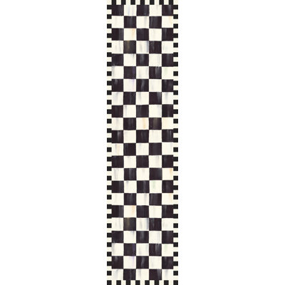 Courtly Checkered Washable Rug