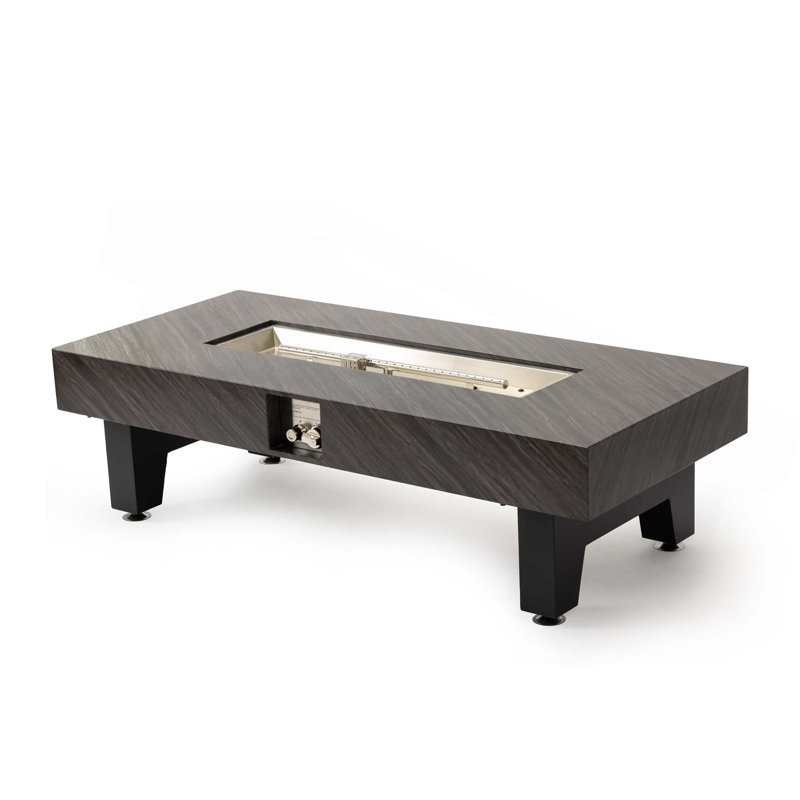 54Inch Iron  Fire Pit Table(Stone)