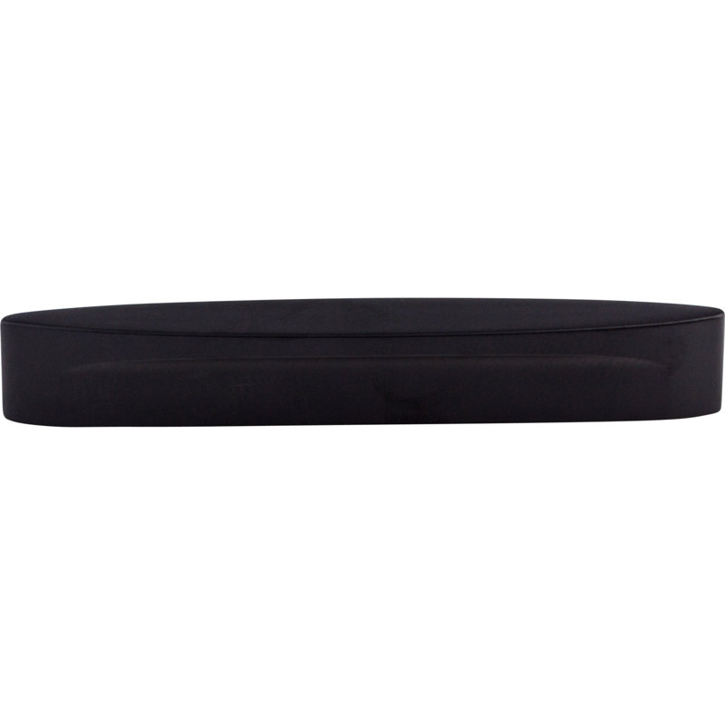 Oval Long Slot 5" Center to Center Bar pull, Flat Black