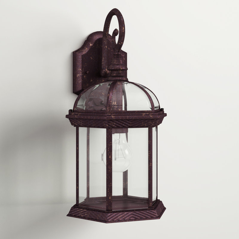 Lanterne murale d'extérieur 1 lumière Affric, Bronze rustique, H 15,75 po x l 8,25 po x P 8,25 po