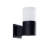 Modern 5-Watt ETL Certified Integrated LED Outdoor Wall Sconce in Matte Black-1202217931