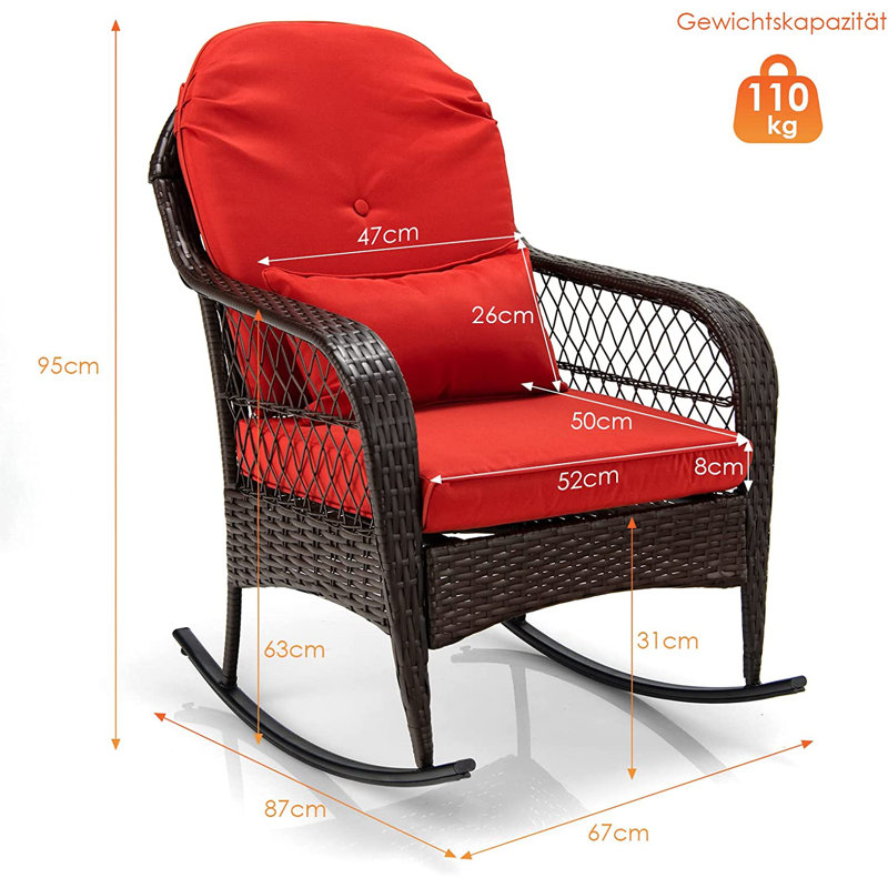 Aava-May Wicker Rocking Chair