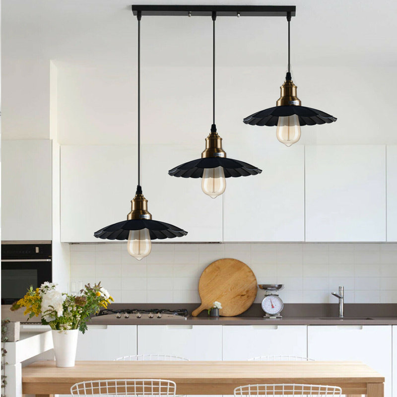 Shaver 3 - Light Black Cluster Pendant
