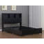 Ensemble de chambre à coucher de 3 pièces pour très grand lit, base de lit entièrement en métal et tables de chevet en bois, lumière DEL et station de charge-356946005