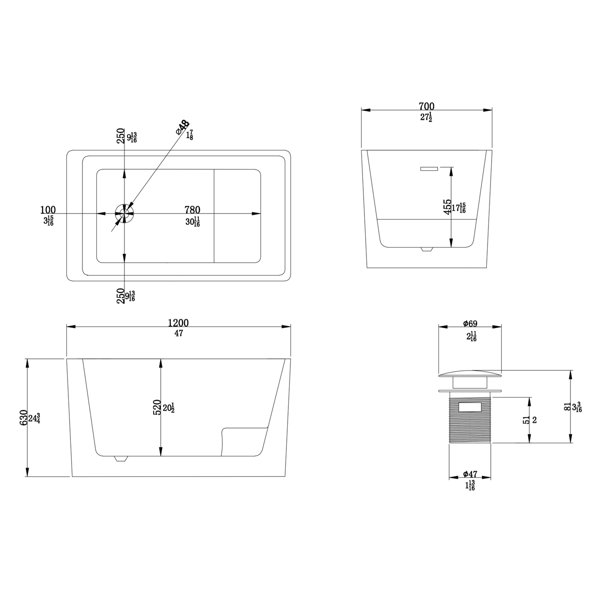 Dimensions du produit