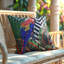 Ensemble de 4 housses de coussins décoratifs avec charmants oiseaux avec fermeture à glissière cachée pour décoration et cadeaux de Noël