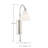 Moniquea Armed Sconce-439689388