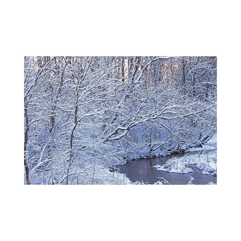 Covered in White 1 Piece Wrapped Canvas Wall Art