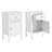 2pc White Nightstands