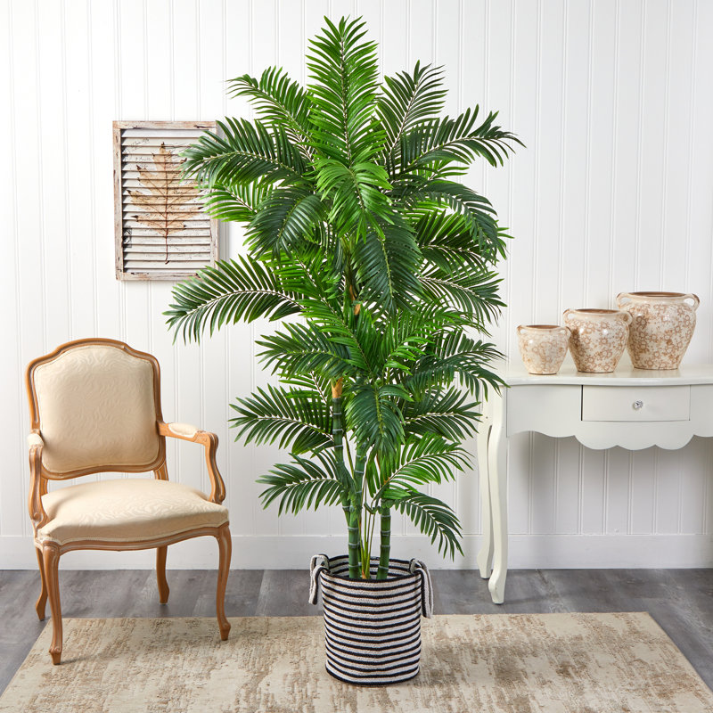 Palmier artificiel 72 po en pot