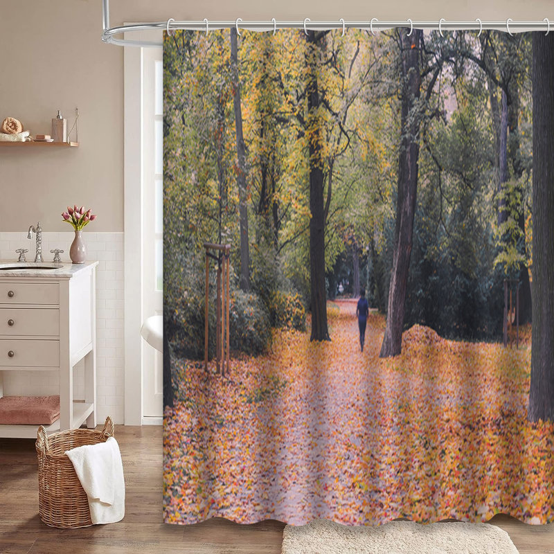 Magnifique rideau de douche avec 12 crochets, L 72 po x l 78 po