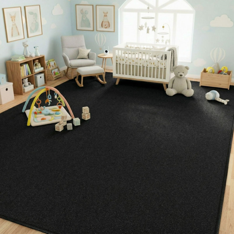 Indoor 6 ft. 6 in. x 5 ft. Non-Slip Area Rug For Living Rooms, Bedrooms, Offices, and Open Spaces, Rectangle 5' x 6'6"