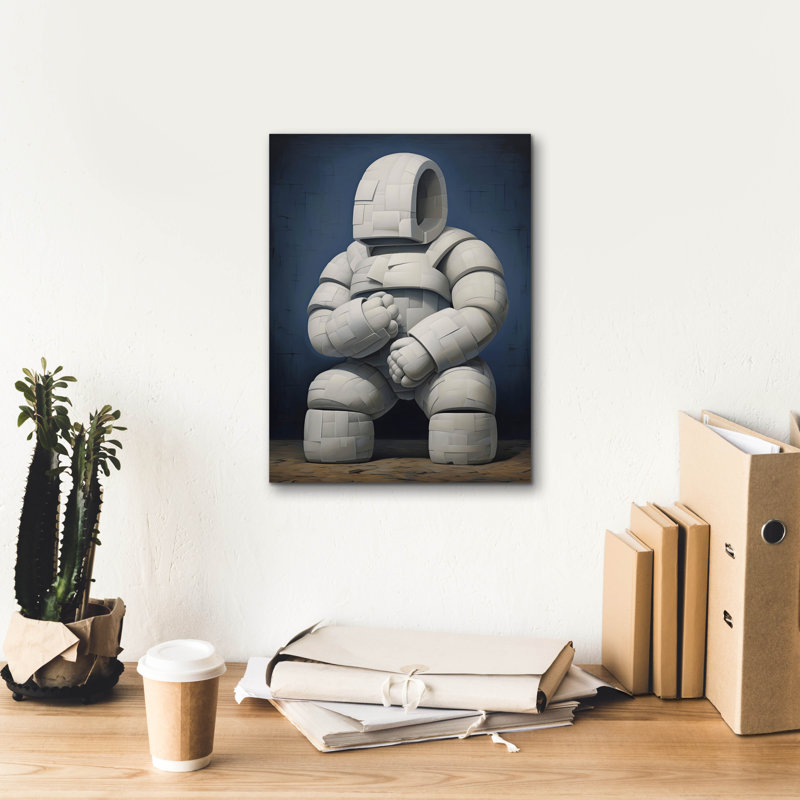 Ivy Bronx, «Abstract Sumo» par Andreas Magnusson, art mural sur toile, 26 po x 34 po, H 16 po x l 12 po x P 0,75 po