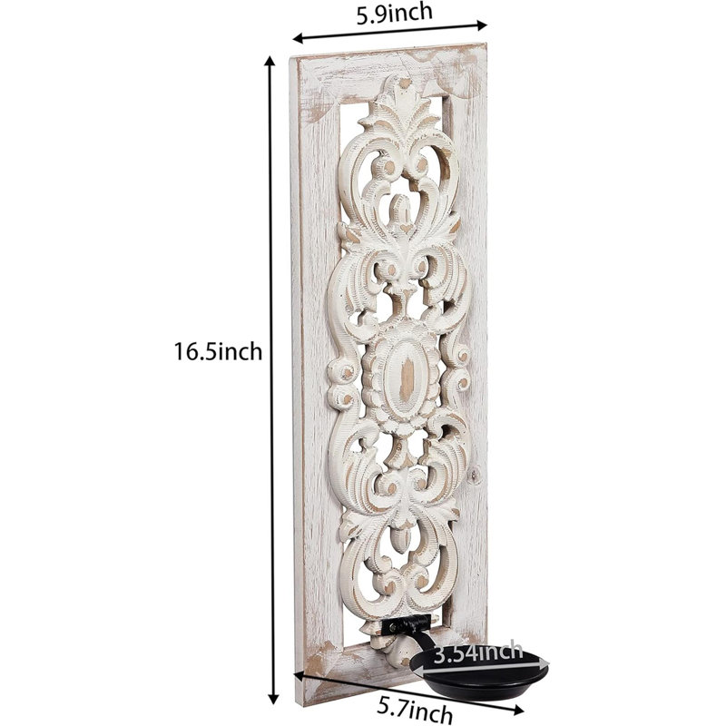 Hollow Carved Candle Wall Lamp