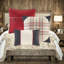 Ensemble de literie 7 pièces à chevrons douillets, en polyester, style maison de campagne, idéal pour le confort de la maison