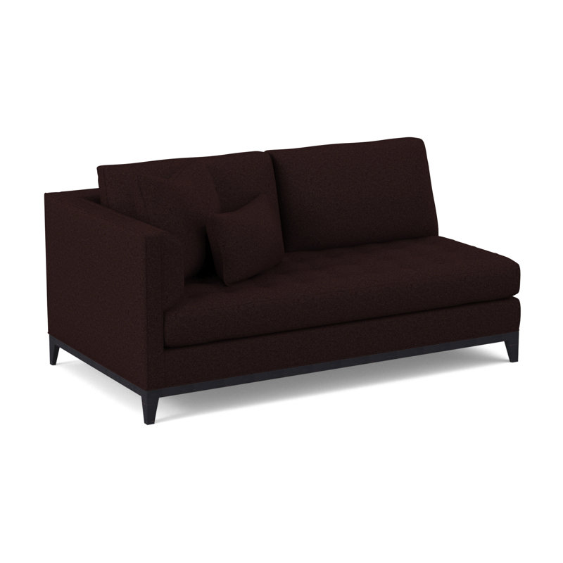 Paramount Upholstered Sectional Symmetrical, Vintage Ebony, Margaret Mahogany