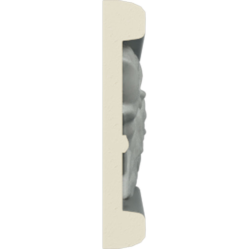 Primed White Polyurethane Running Rose Crown Moulding Set