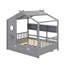 Lit double en bois avec lit gigogne et tablette de rangement-1753164853