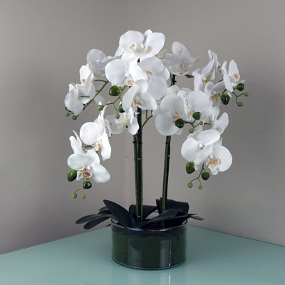 Plastic, Silk Artificial Arrangement in Planter