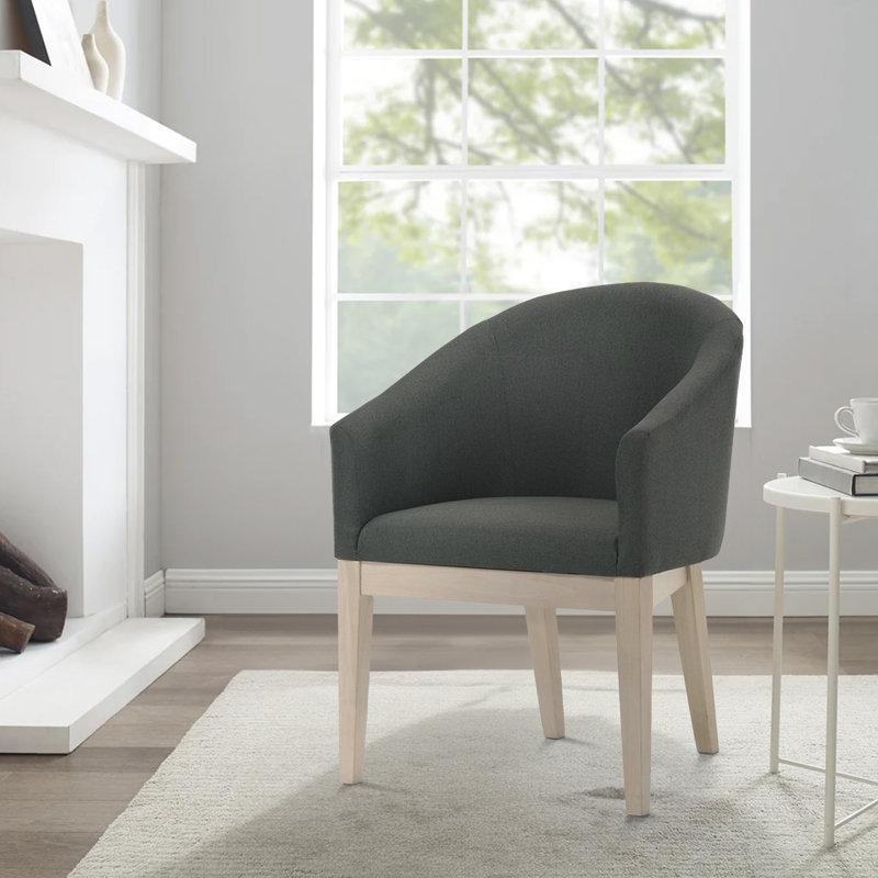 Ensemble de 23 chaises d'appoint en bois 23 pouces, dossier et sièges rembourrés courbés, gris